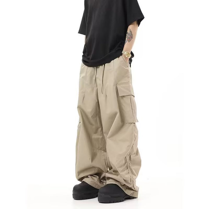 American Vintage Crumpled Multi-pocket Loose Cargo Pants