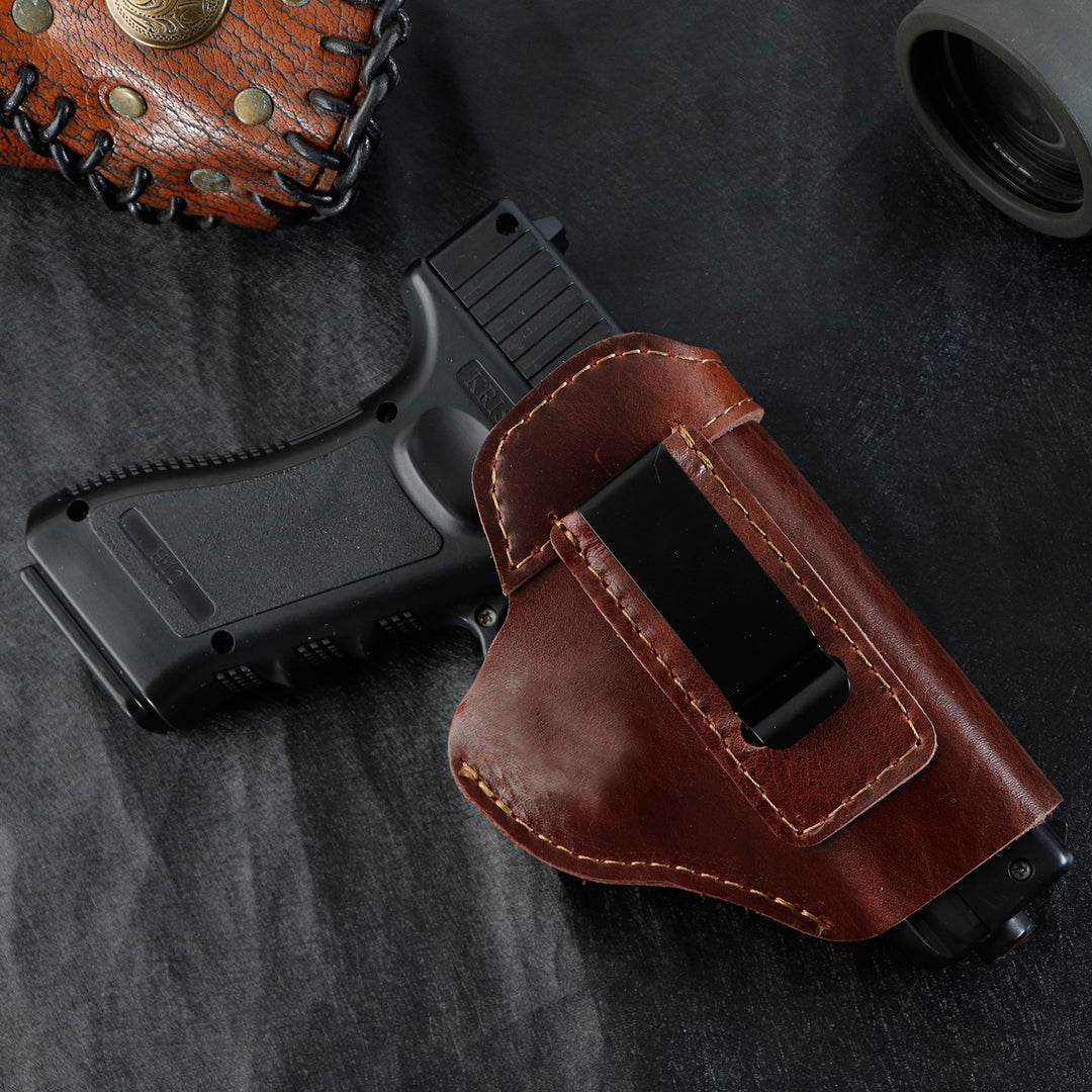 Hidden leather small holster