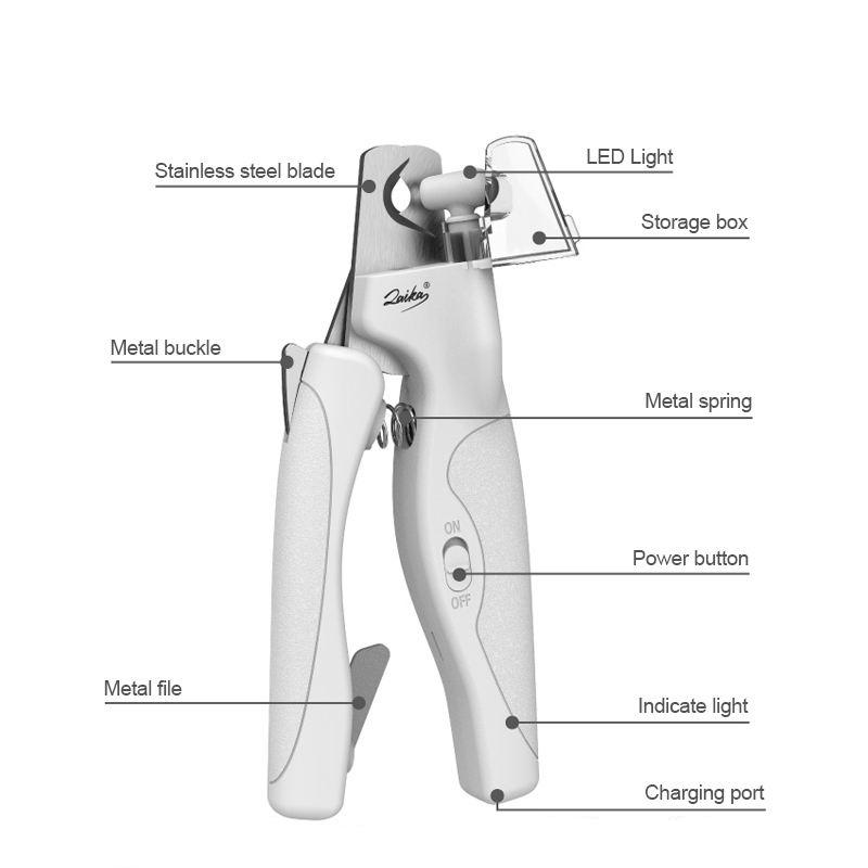 LED Pet Nail Clippers with Safety Light – Professional Grooming Tool