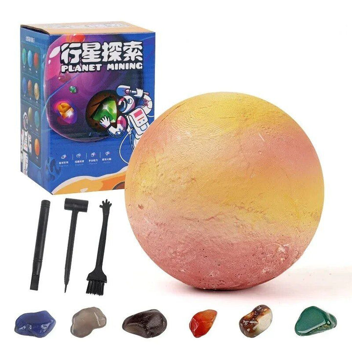 Solar System Gem Mining Kit: Children's Educational Archaeology Toy