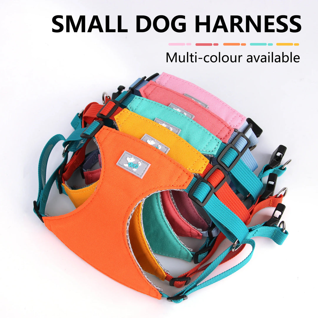 Adjustable Nylon Dog Harness and Leash Set for All Breeds