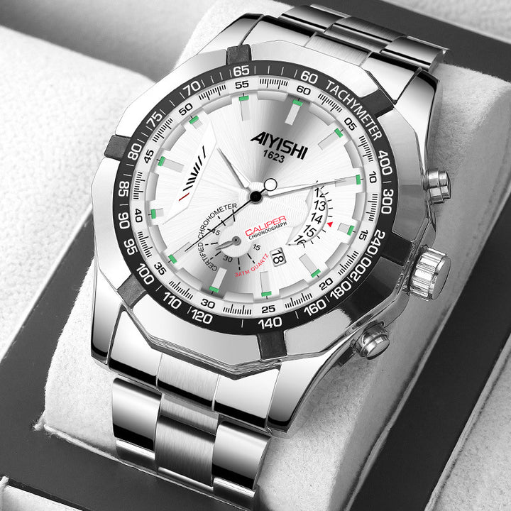 Luminous Waterproof Automatic Calendar Skeleton Watch