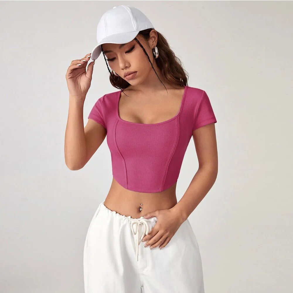 Elegant Summer Crop Top