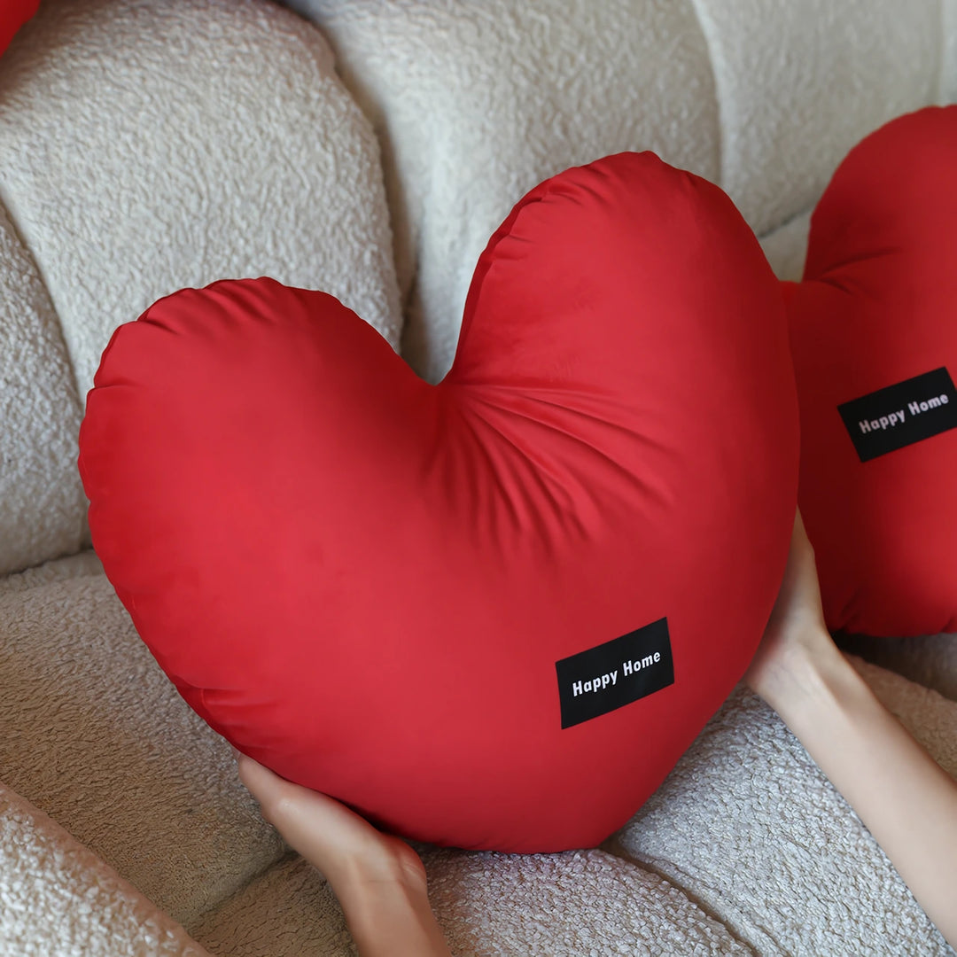 Heart-Shaped Love Cushion – Perfect Valentine's Day Gift & Bedroom Decoration