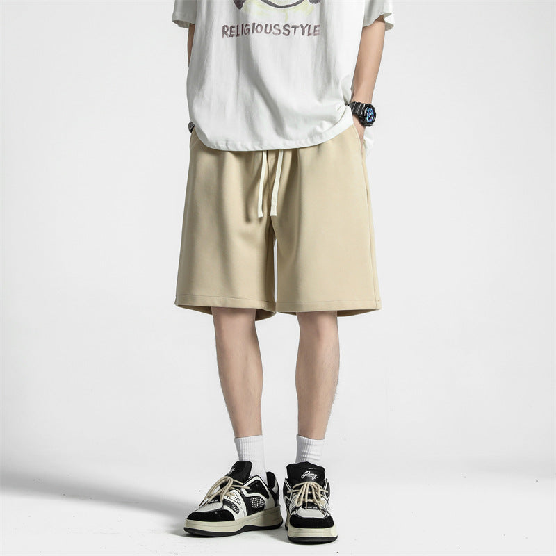 Japanese Style Simple Pure Color All-matching Casual Shorts