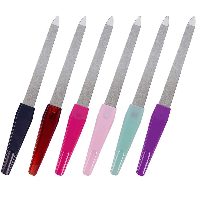 Stainless Steel Nail File Set – 6 Pack Sword Nail Files