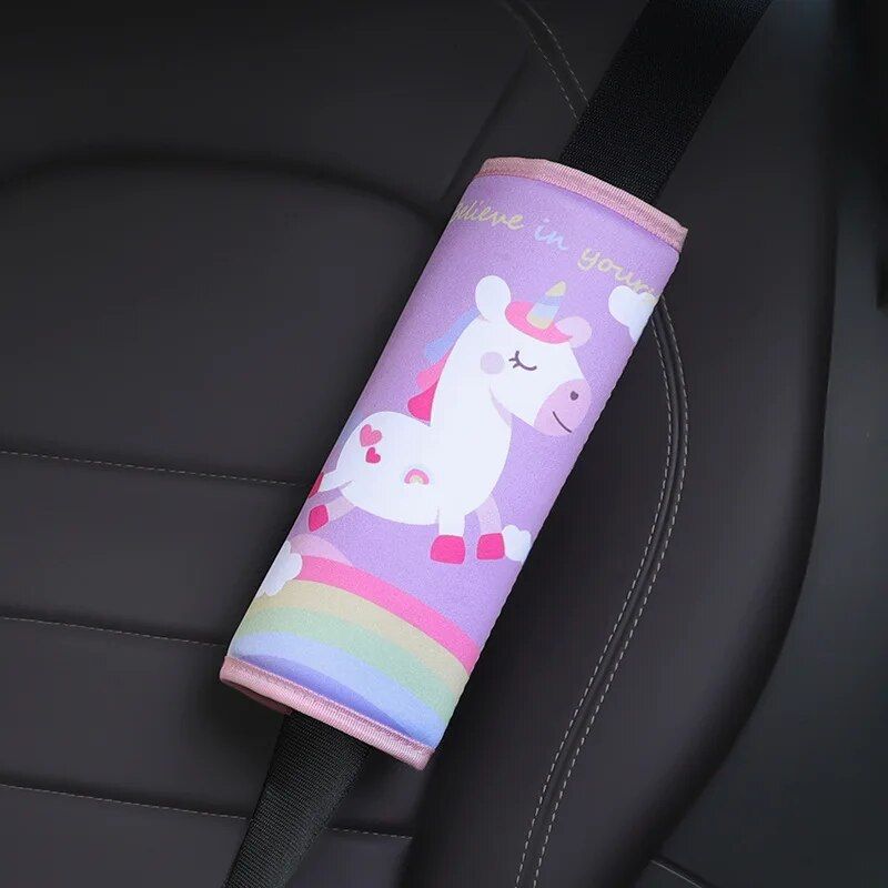 Kid's Comfort Car Seatbelt Protector with Cartoon Design