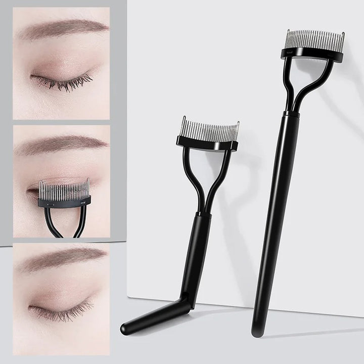 Foldable Steel Teeth Eyelash Brush