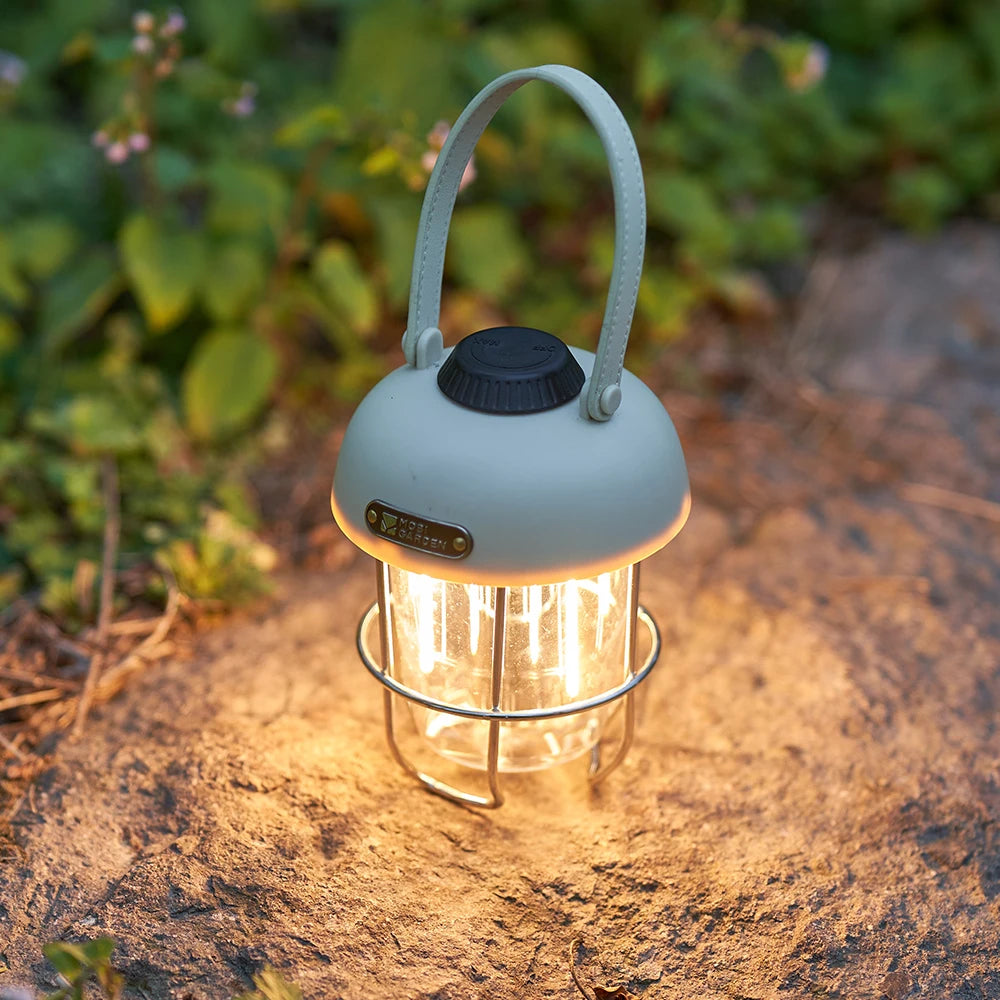 Vintage Rechargeable LED Camping Lantern