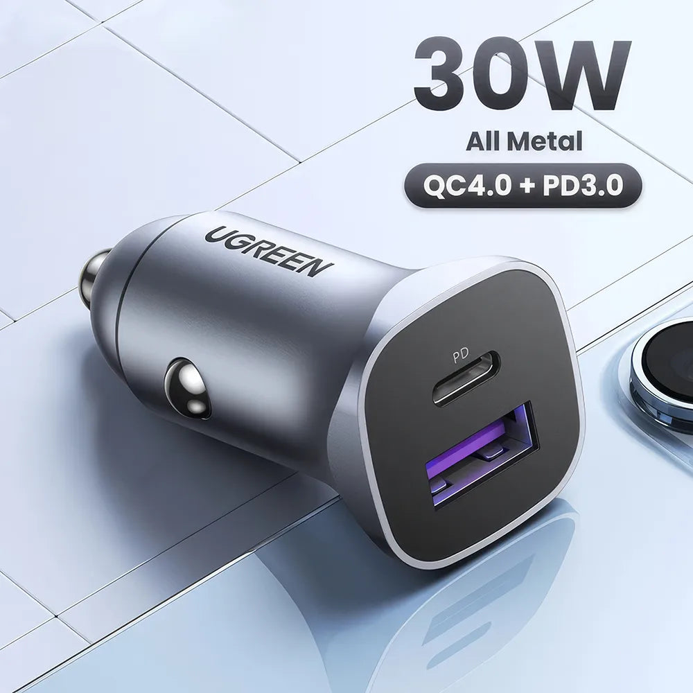 Car Charger Type C Fast USB Charger