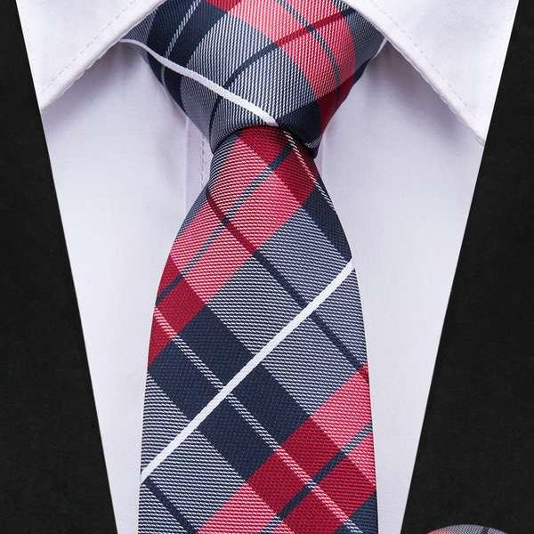 Luxury Plaid Silk Necktie