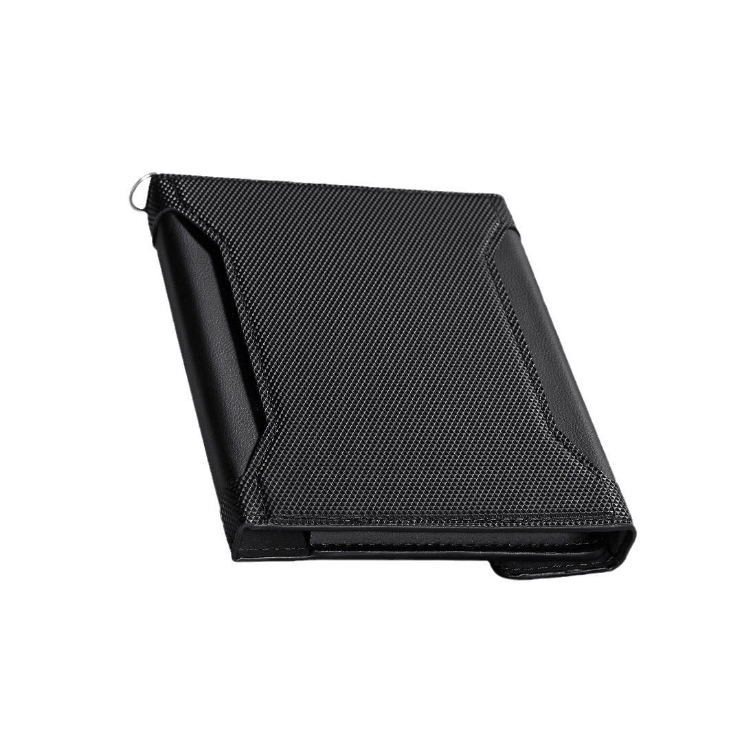 Leather Short Men's Passport Holder Portable Stylish And Versatile Large Capacity Passport Jacket