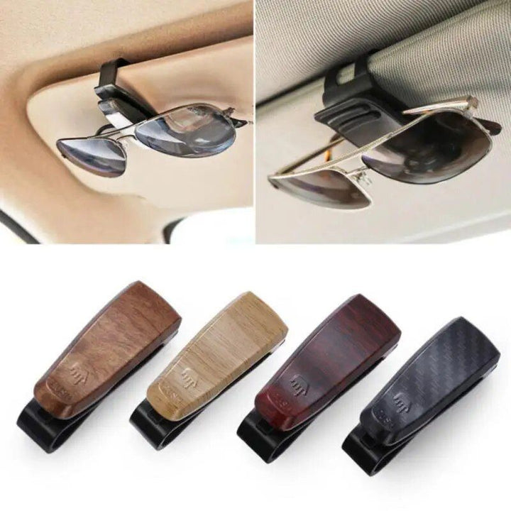 Compact Multifunctional Car Visor Glasses Holder