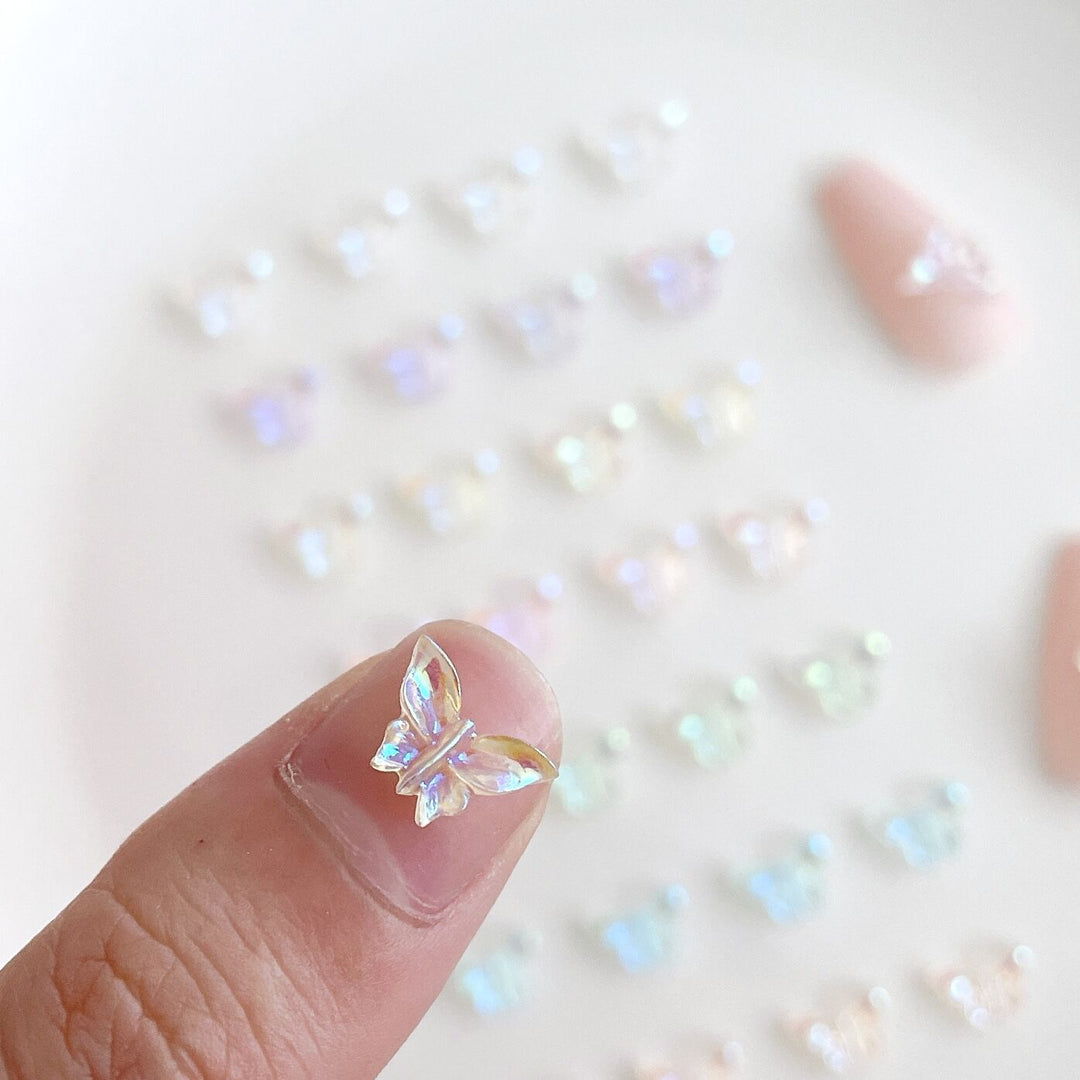 Aurora Butterfly Nail Charms