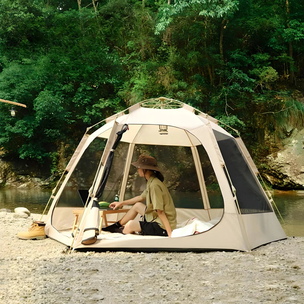 Hexagonal Waterproof Automatic Tent