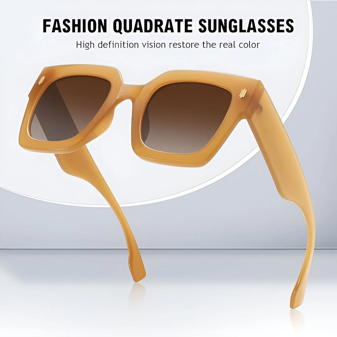 Retro Square Frame Cat Eye Sunglasses