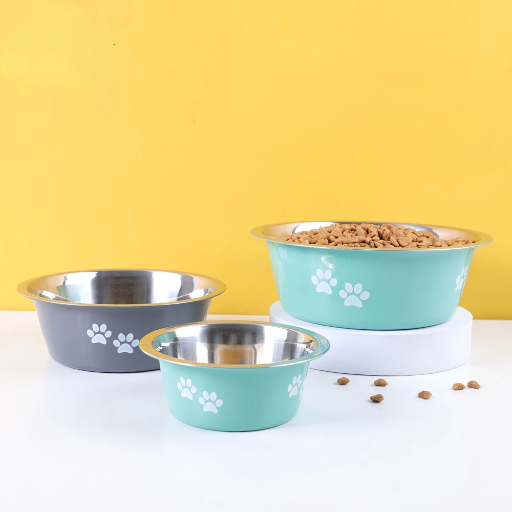 Stainless Steel Non-Slip Dog Bowls for All Breeds