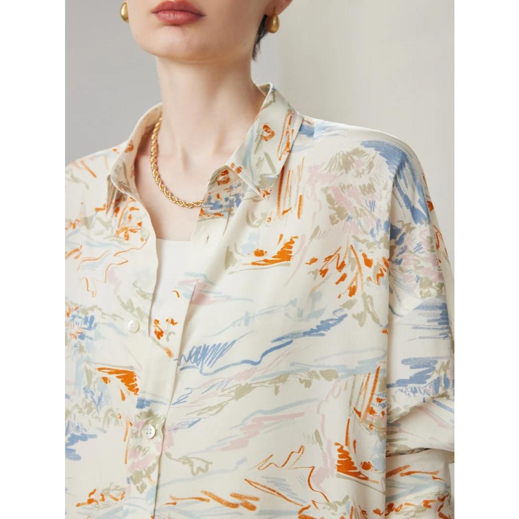 Chic Summer Silk Blouse