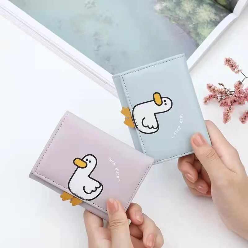 Charming Duck-Themed Mini Women's Wallet