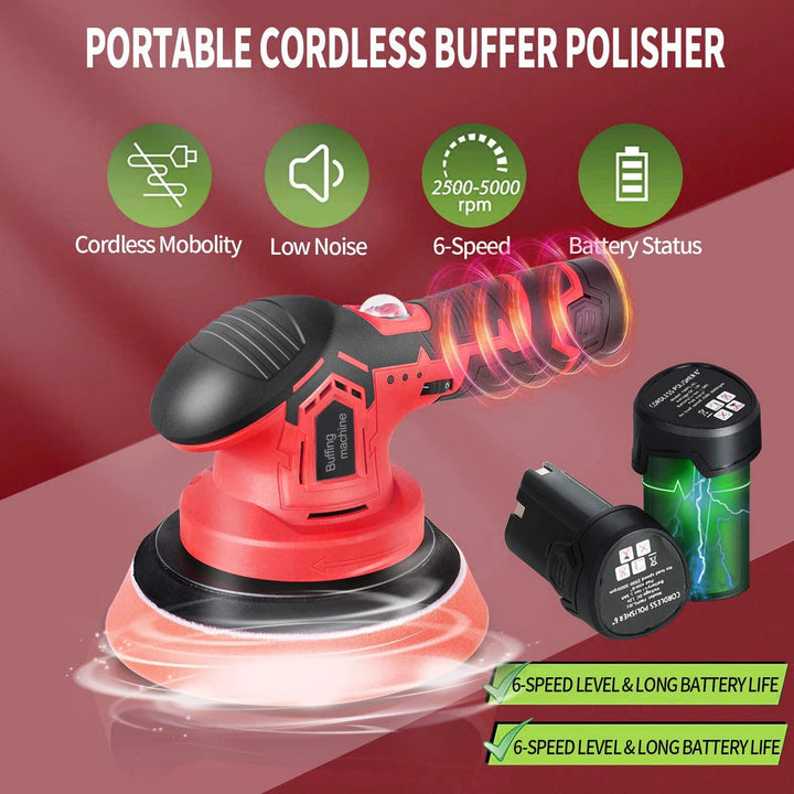 Wireless Car Polishing Machine 6-Speed 2500-5000RPM