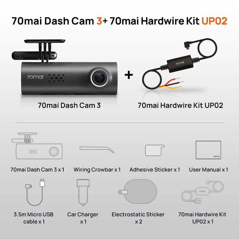 Smart Voice-Controlled Dash Cam with 1080P HDR Night Vision & 24H Parking Surveillance