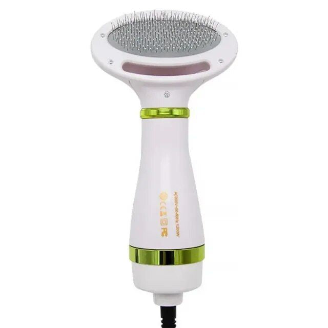 Hair Dryer and Comb Brush Portable Dog Hair Blower Adjustable Temperature Low Noise Pet Grooming Hair Dryer Puppy Fur Blower