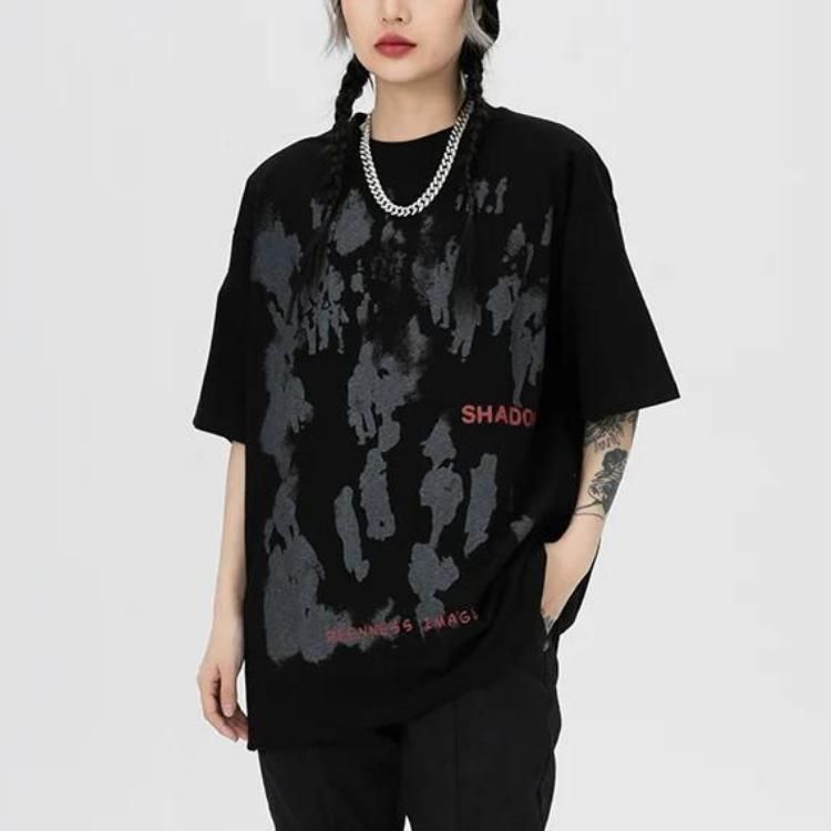 Shadow Letter Hip Hop T-Shirt