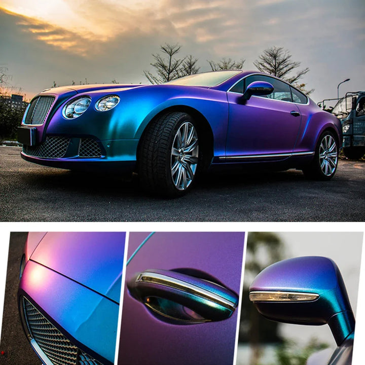 Blue to Purple Chameleon Pearl Vinyl Wrap