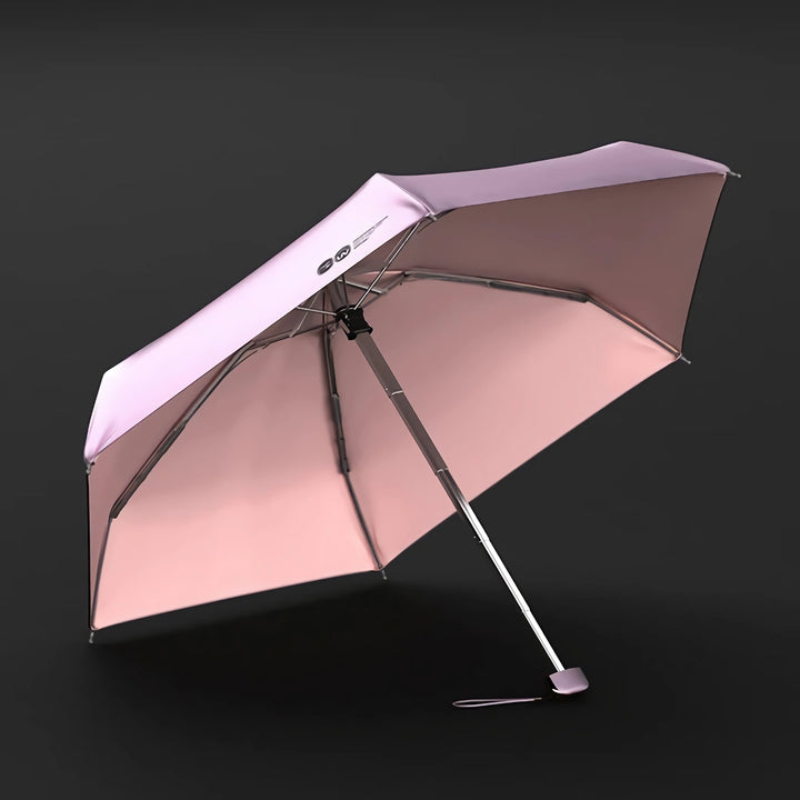 Portable Mini Umbrella with UV Protection - Titanium Gold Coating