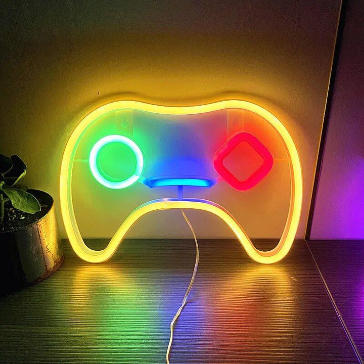 USB-Powered Neon Gaming Icon Light