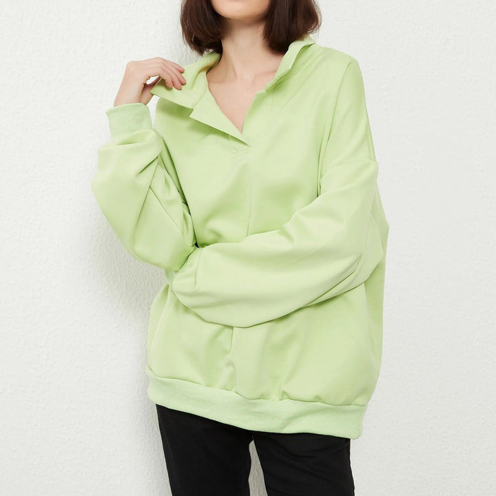 Oversize Solid Pullover