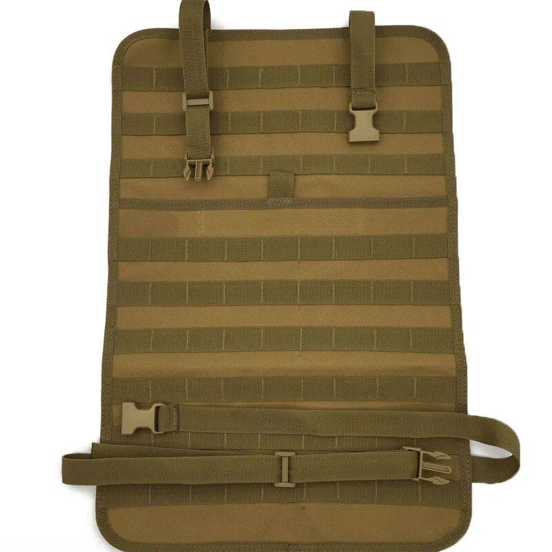 Universal Tactical Car Seat Organizer with 5 Detachable Molle Pouches