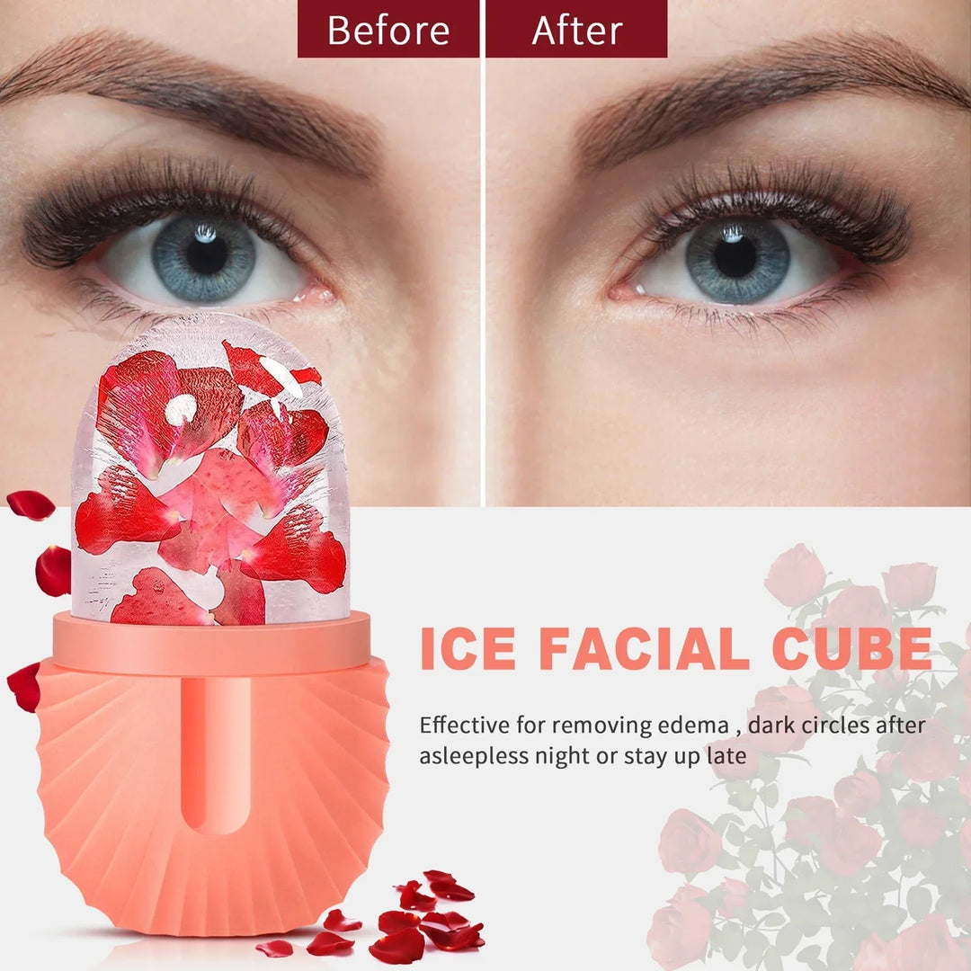 Silicone Facial Ice Cube Mold for Swelling & Beauty Massage