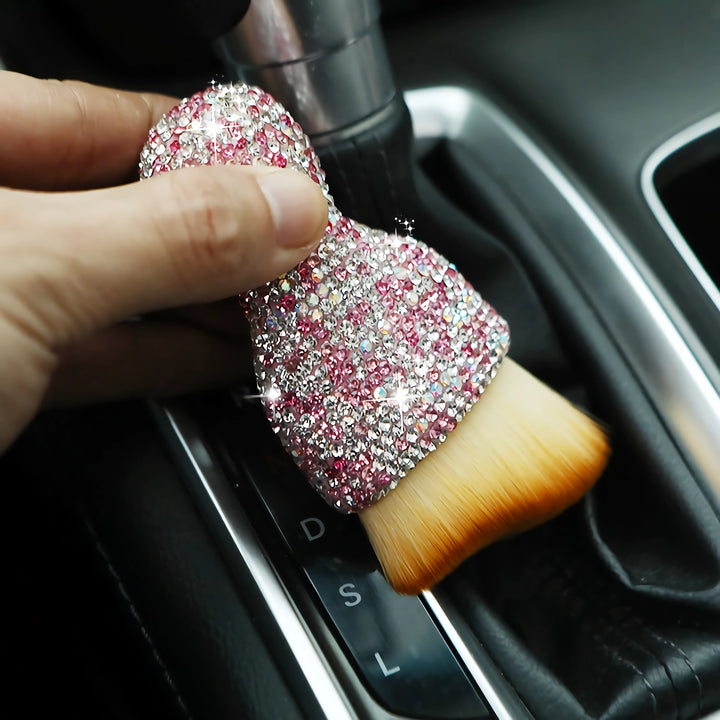 Luxury Rhinestone Car Detail Brush – Shiny Cleaning Tool