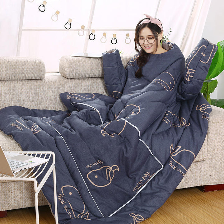 Lazy One-piece Quilt Thickened Warm