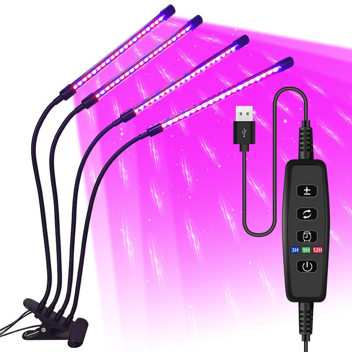 USB LED Indoor Plant Grow Light with Timer & 10 Dimmable Levels