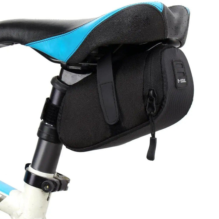 Compact High-Visibility Cycling Saddle Bag: Durable, Reflective, & Spacious