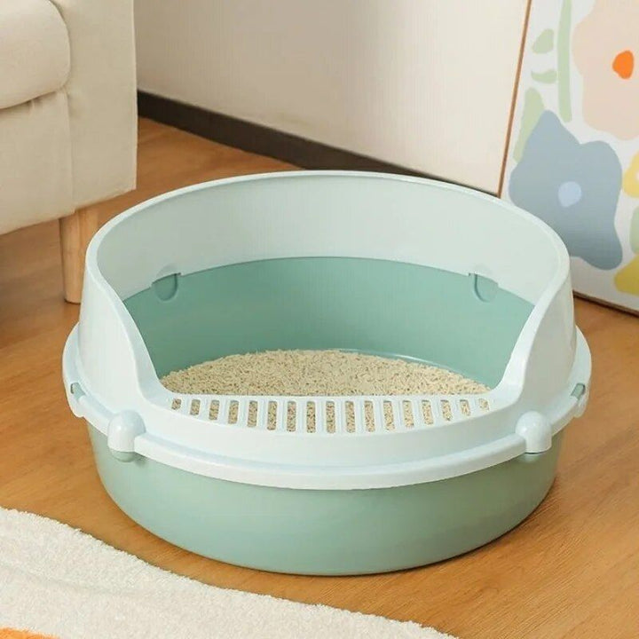 Spacious & Stylish Semi-Closed Cat Litter Box