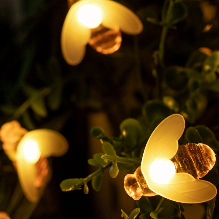 Solar-Powered Honey Bee String Lights