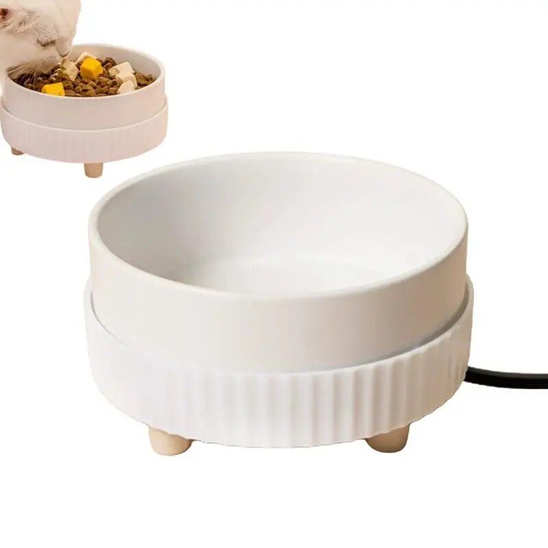 Eco-Friendly USB Rechargeable Heated Pet Water Bowl for All Dog Breeds