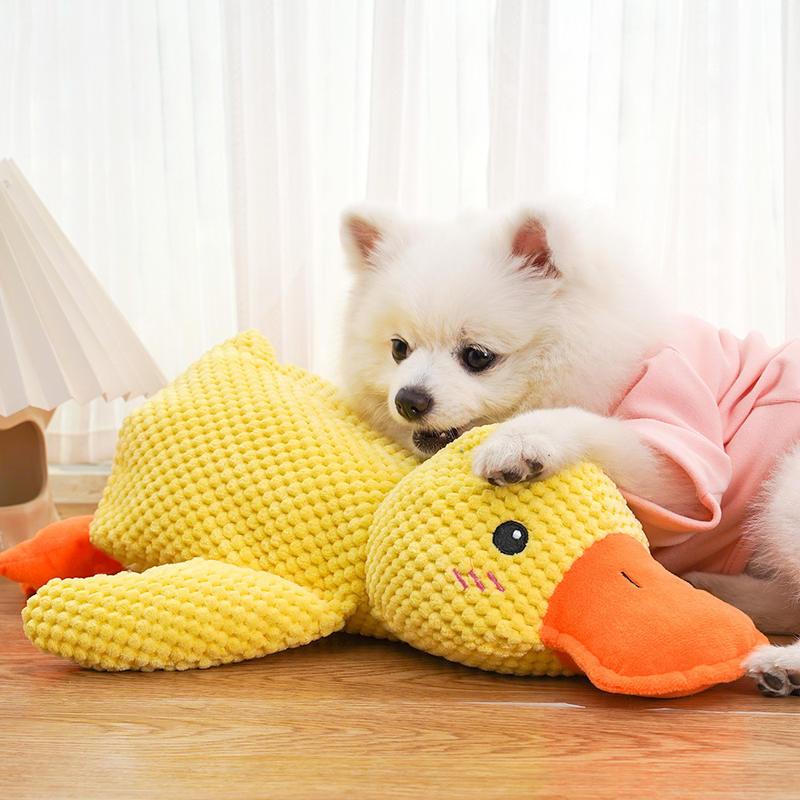 Duck Shape Quacking Dog Toy - Durable, Interactive, and Chew-Resistant for Small to Large Dogs