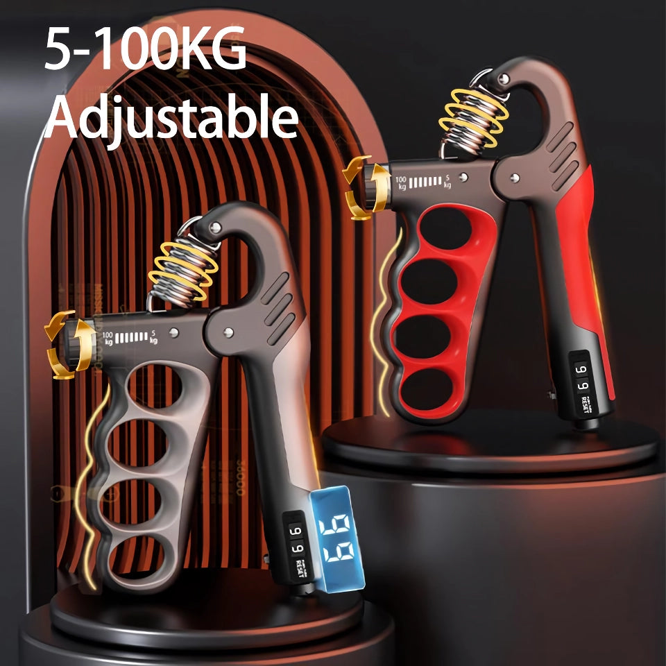 Adjustable Grip Strengthener 5-100kg Hand Exerciser for Muscle Recovery and Fitness