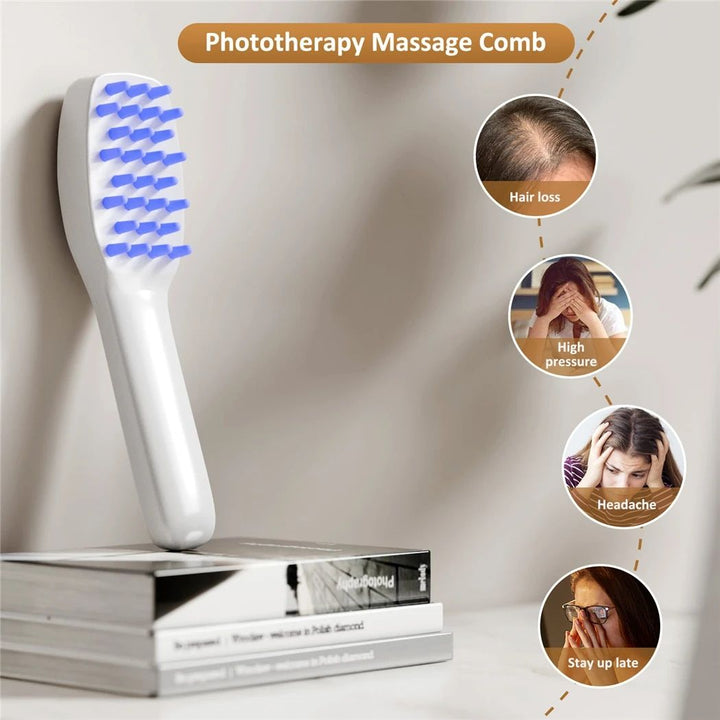 Electric Phototherapy Scalp Massager: Hair Loss Prevention & Blood Circulation Boost