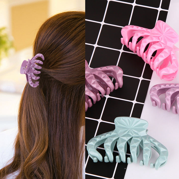 Large 9cm Resin Candy Color Hair Clip