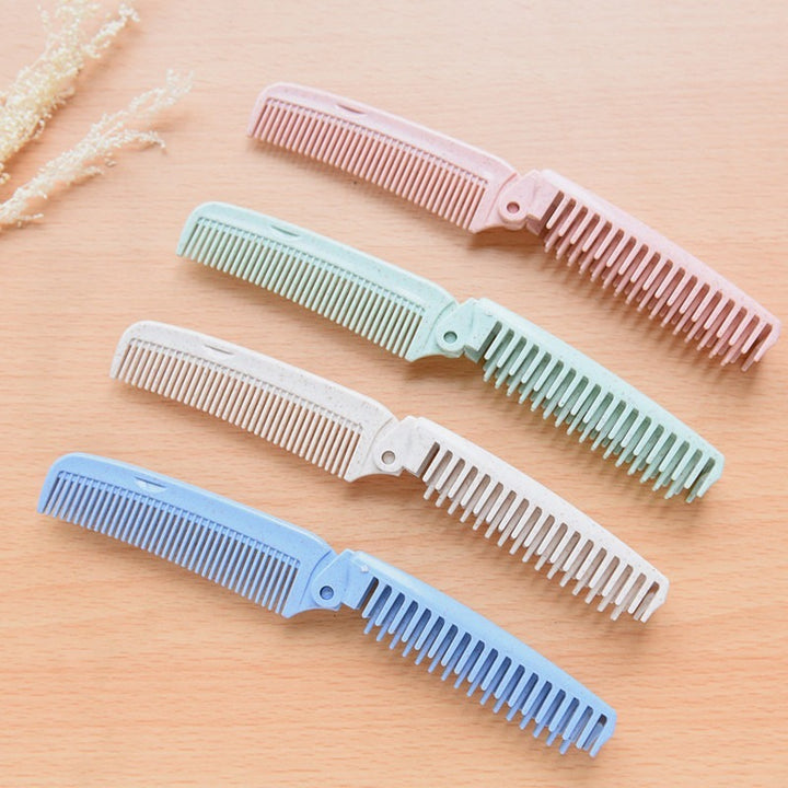 Portable Folding Anti-Static Hair Brush and Comb