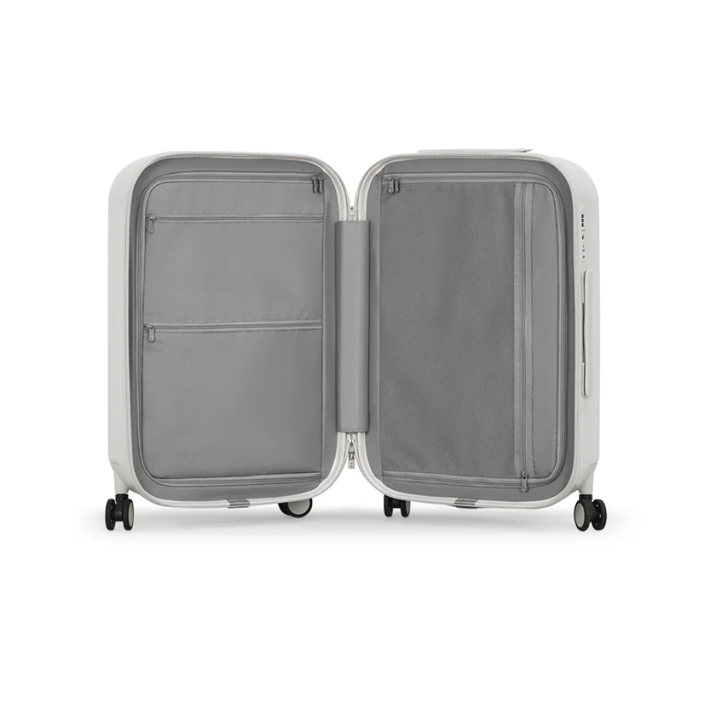 Hard Shell Spinner Suitcase with Cup & Phone Holder - Travel Light & Smart