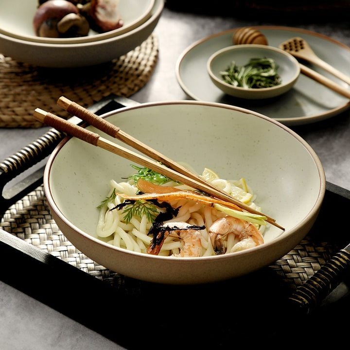 Noodle Bowl Ramen Bowl Fashion Beautiful Ceramic Bowl Restaurant Tableware Set Cross The Bridge Noodle Big Bowl