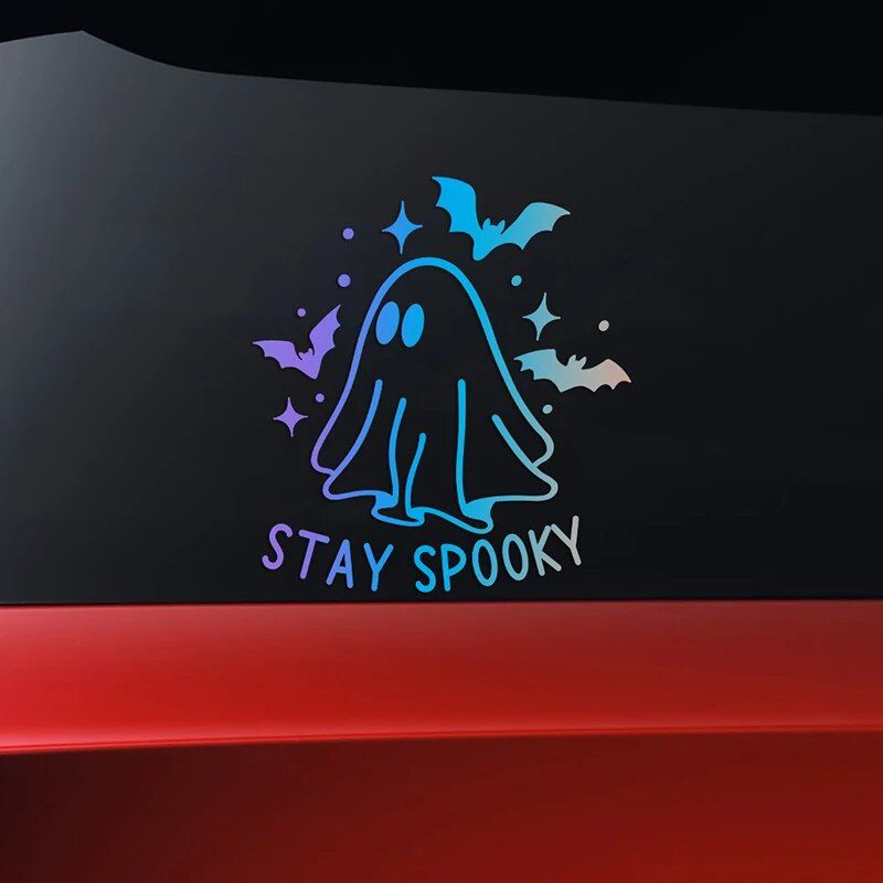 Reflective Halloween Ghost & Bat Car Stickers