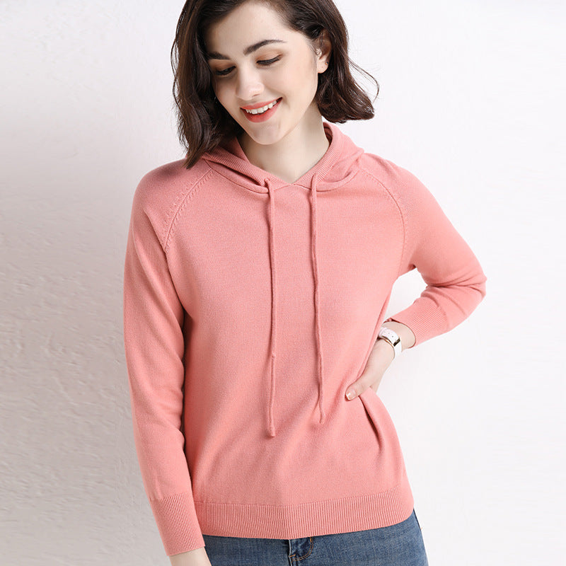 Women's Thin Sweater Hooded Sweater