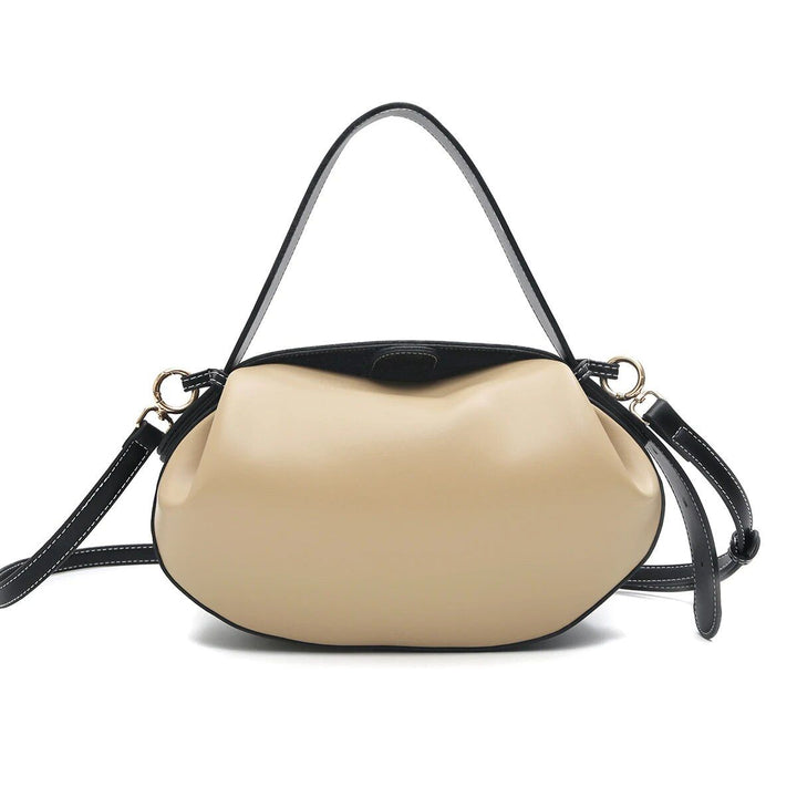 Elegant Round Vegan Leather Handbag